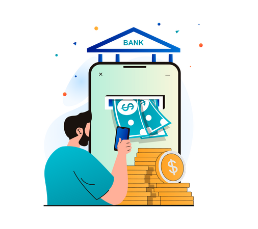 Banco Digital  Ilustração