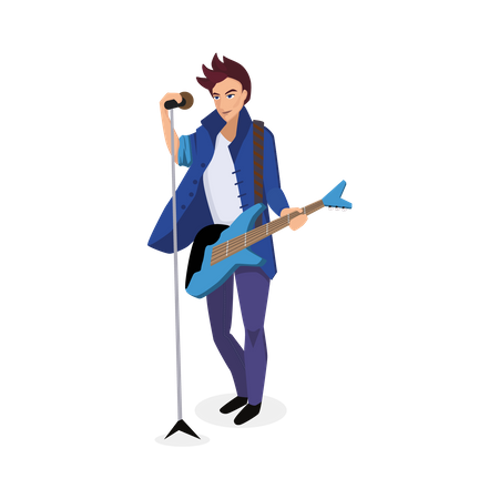 Band Singer  Illustration