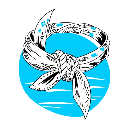 Bandana Knot  Illustration