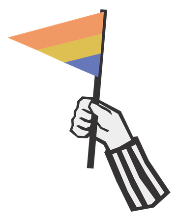 Bandeira de protesto  Ilustração