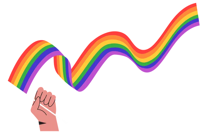 Bandeira do arco-íris  Ilustração