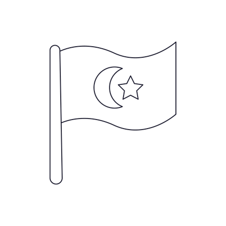 Bandeira do eid  Ilustração