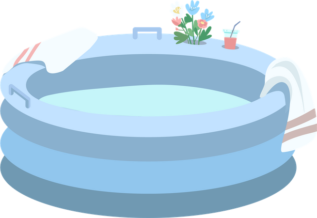 Bañera inflable  Ilustración