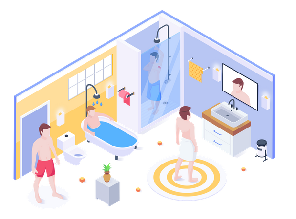 Banheiro  Ilustração