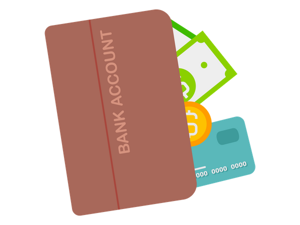 Bank account opening internet banking, online purchasing ,transaction funds transfers  Illustration