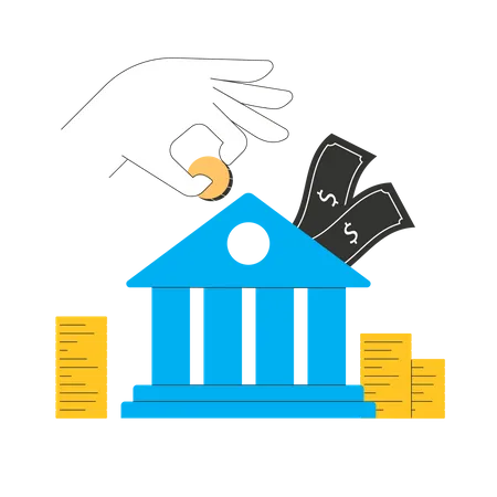 Bank accumulation  Illustration