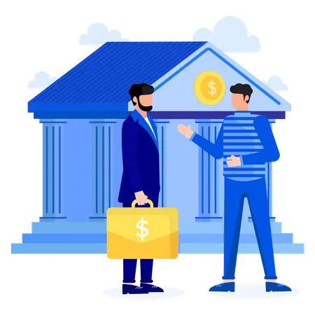 Bank Advisor  Illustration