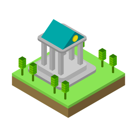 Bank architecture  Illustration