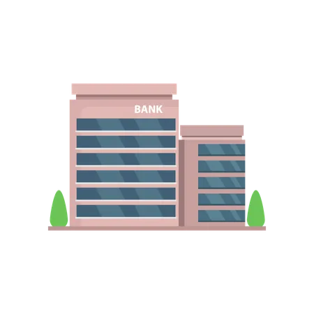 Bank Building  Illustration