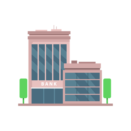 Bank Building  Illustration