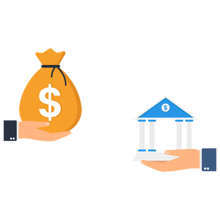 Bank buyout  Illustration