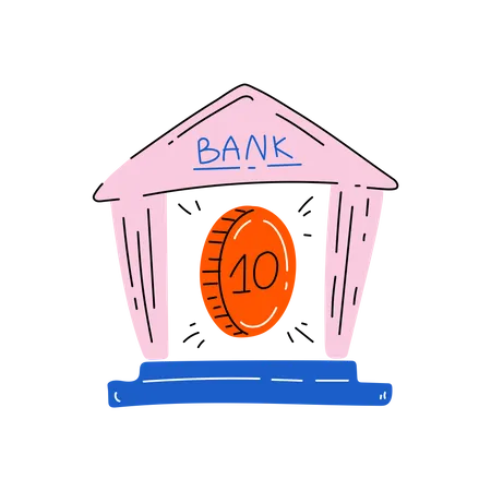 Bank Deposit Illustration