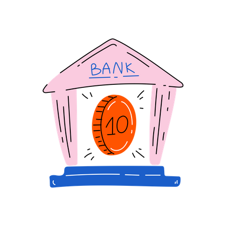 Bank Deposit  Illustration