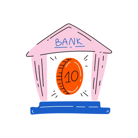 Bank Deposit  Illustration