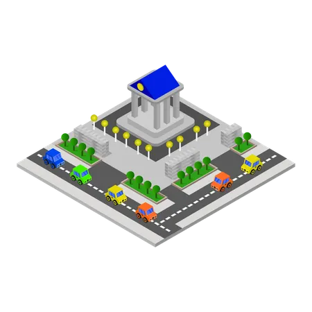 Bank estate  Illustration