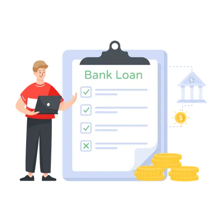 Bank Loan  Illustration