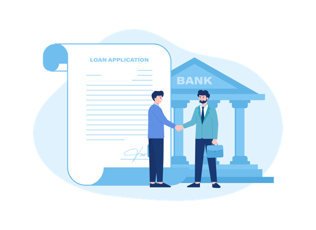 Bank loan agreement  Illustration