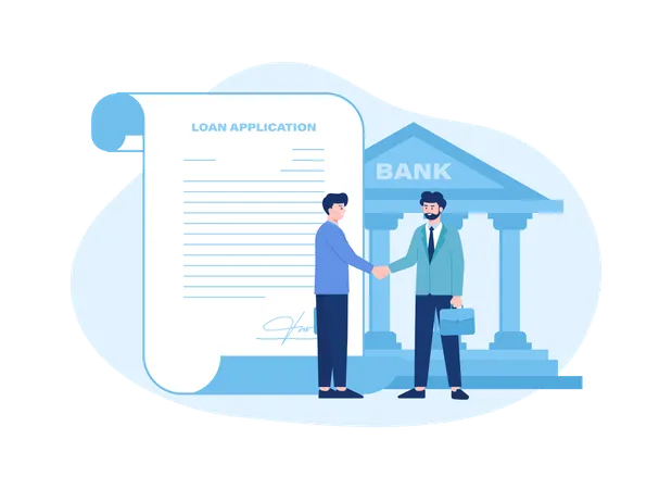 Bank loan agreement  Illustration