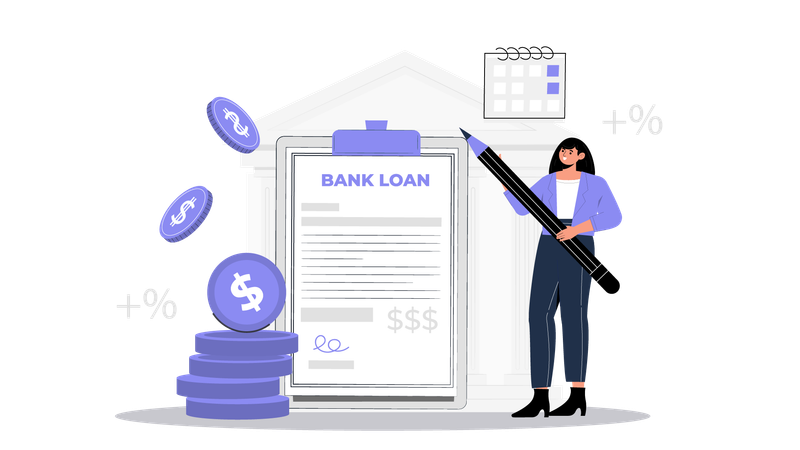 Bank Loan  Illustration