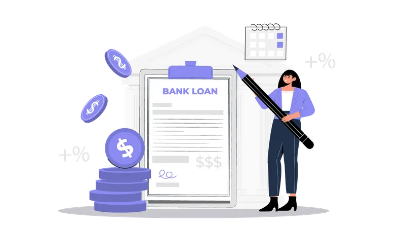 Bank Loan  Illustration