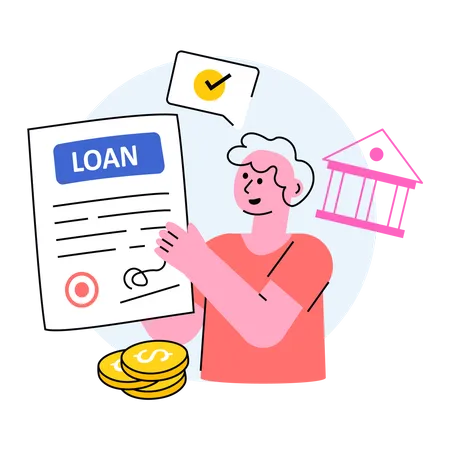 Bank Loan  Illustration