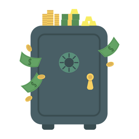 Bank locker  Illustration