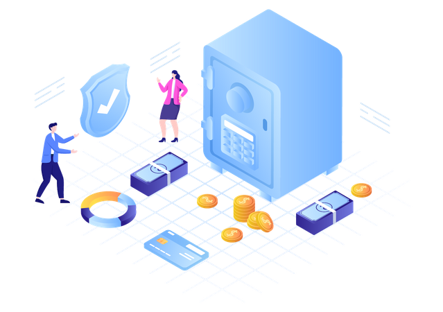 Bank Locker  Illustration