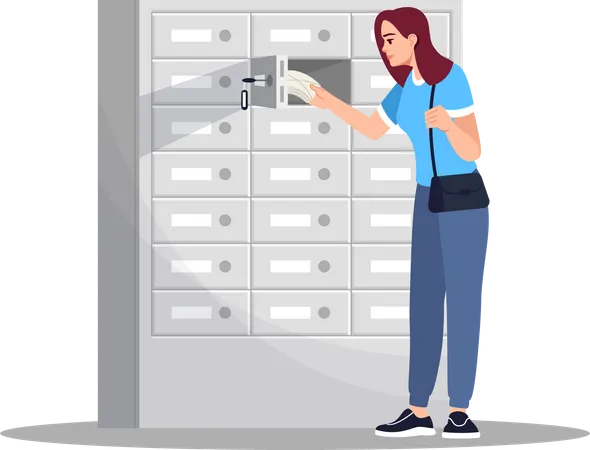 Bank locker  Illustration