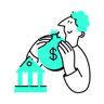 illustration for bank