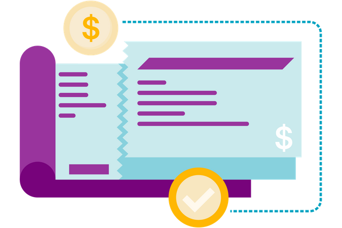 Bank Payment Receipt  Illustration