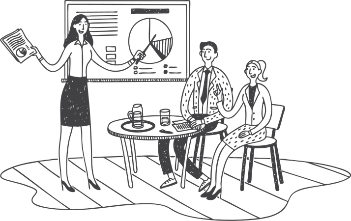 Bank presentation  Illustration