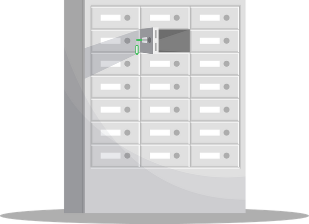 Bank Safe Locker  Illustration