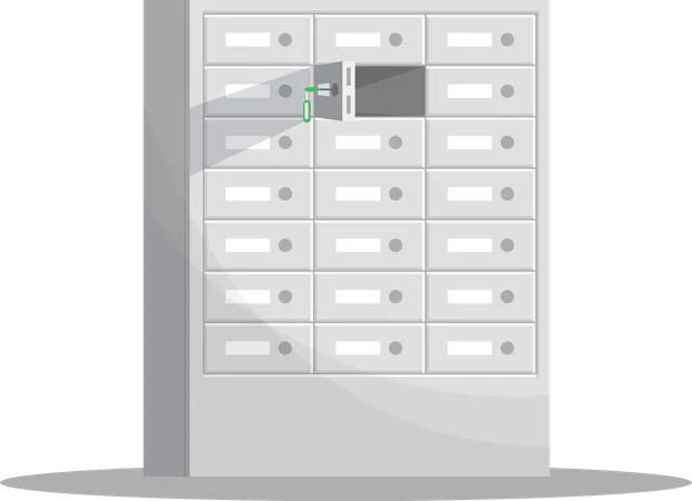 Bank Safe Locker  Illustration