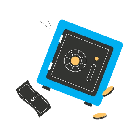 Bank safes  Illustration