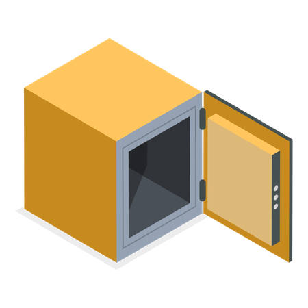 Bank safety vault  Illustration