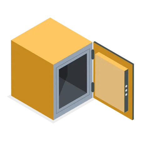 Bank safety vault  Illustration