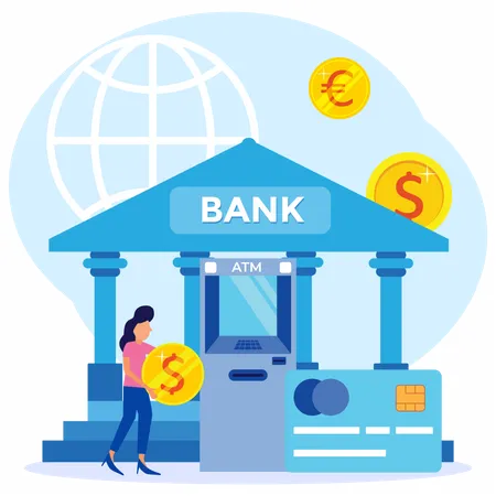 Bank saving  Illustration