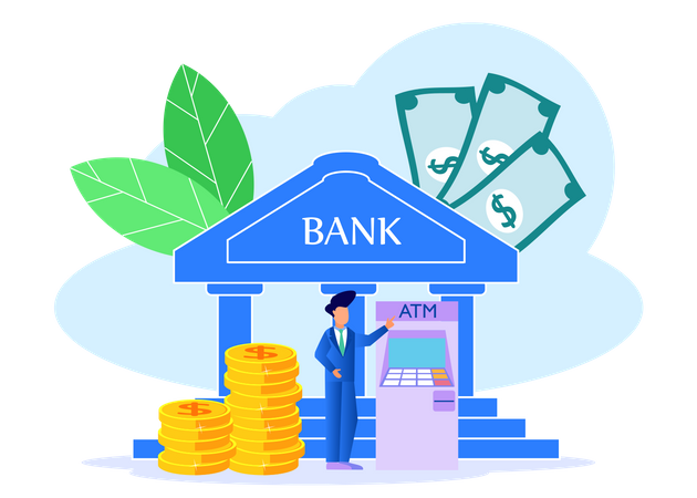 Bank Saving  Illustration