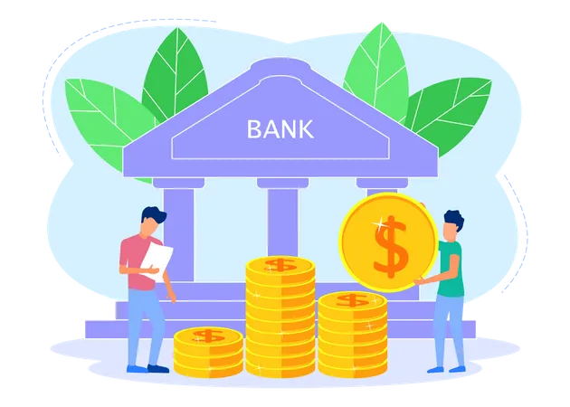 Bank Saving  Illustration