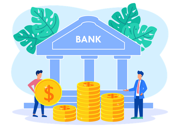 Bank Saving  Illustration