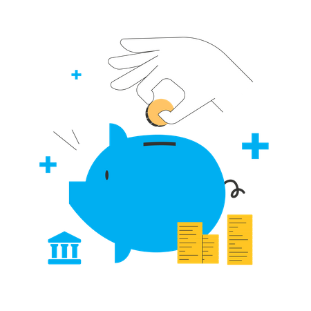 Bank savings  Illustration