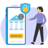 illustration bank security