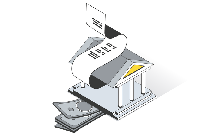 Bank Statement  Illustration