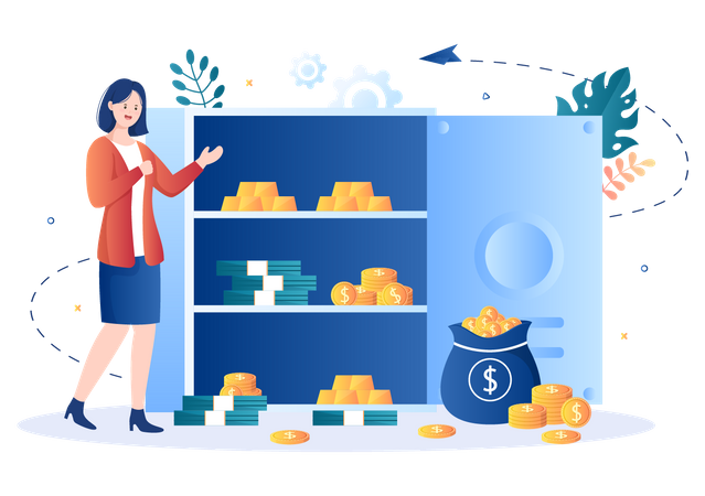 Bank Tresor  Illustration