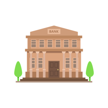 Bankgebäude  Illustration