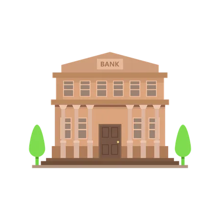 Bankgebäude  Illustration