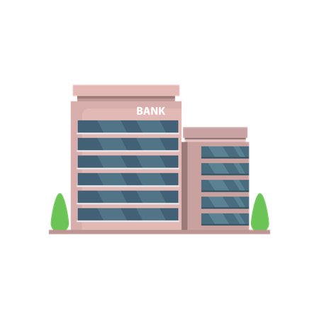 Bankgebäude  Illustration