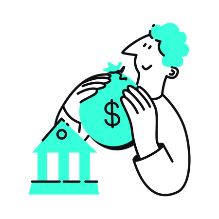 Bankgeld  Illustration