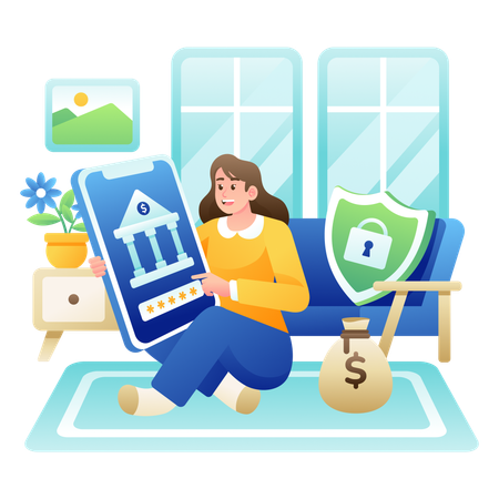 Banking Account Protection  일러스트레이션