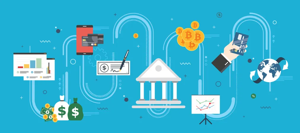 Banking and finance  Illustration